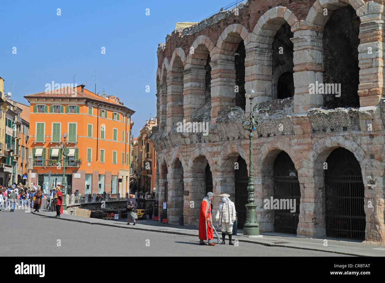 Arena di Verona, Verona Arena, a Roman amphitheatre, Verona, Veneto region, Italy, Europe Stock Photo