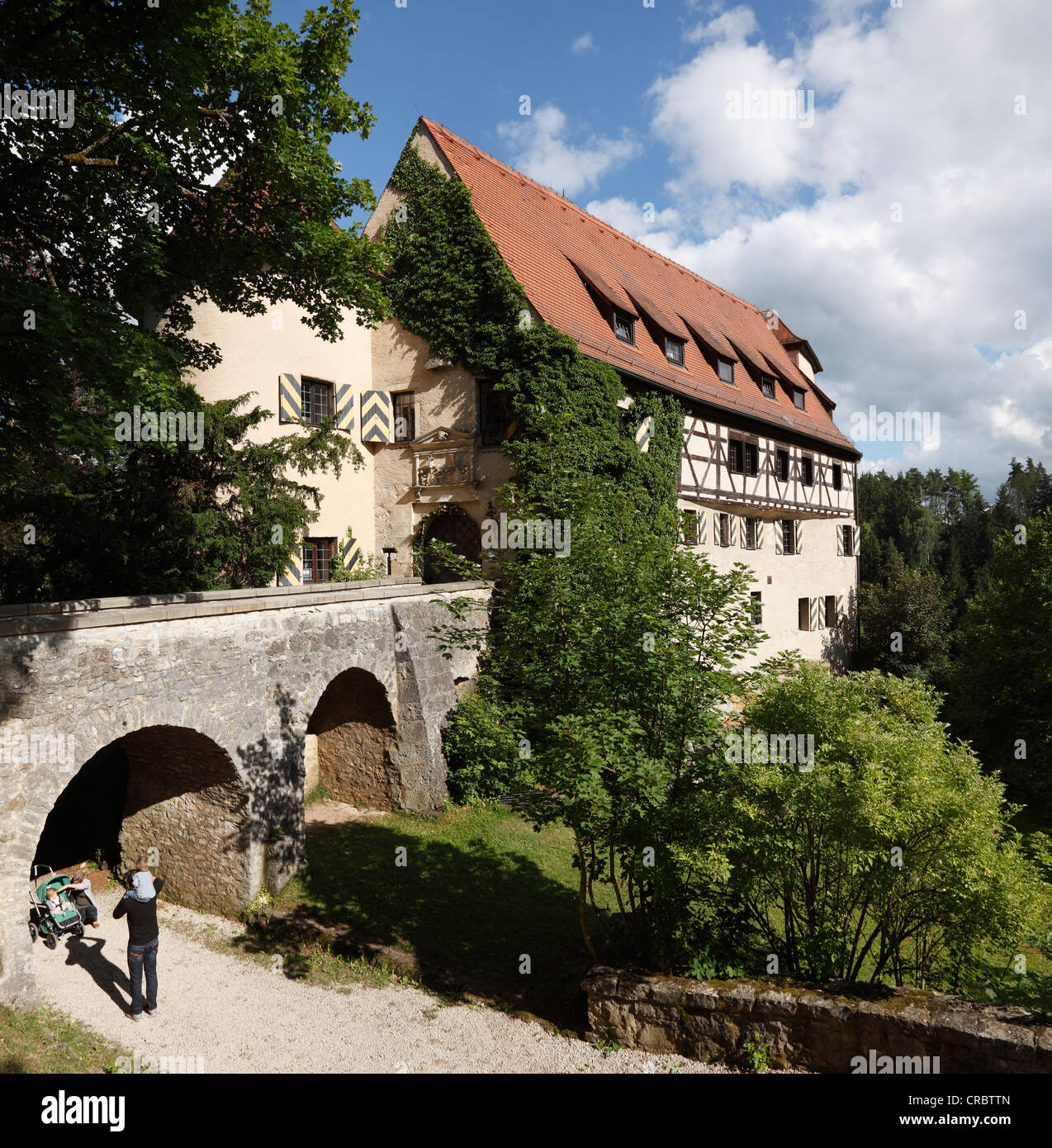 Burg Rabenstein Castle, Franconian Switzerland, Upper Franconia, Franconia, Bavaria, Germany, Europe Stock Photo