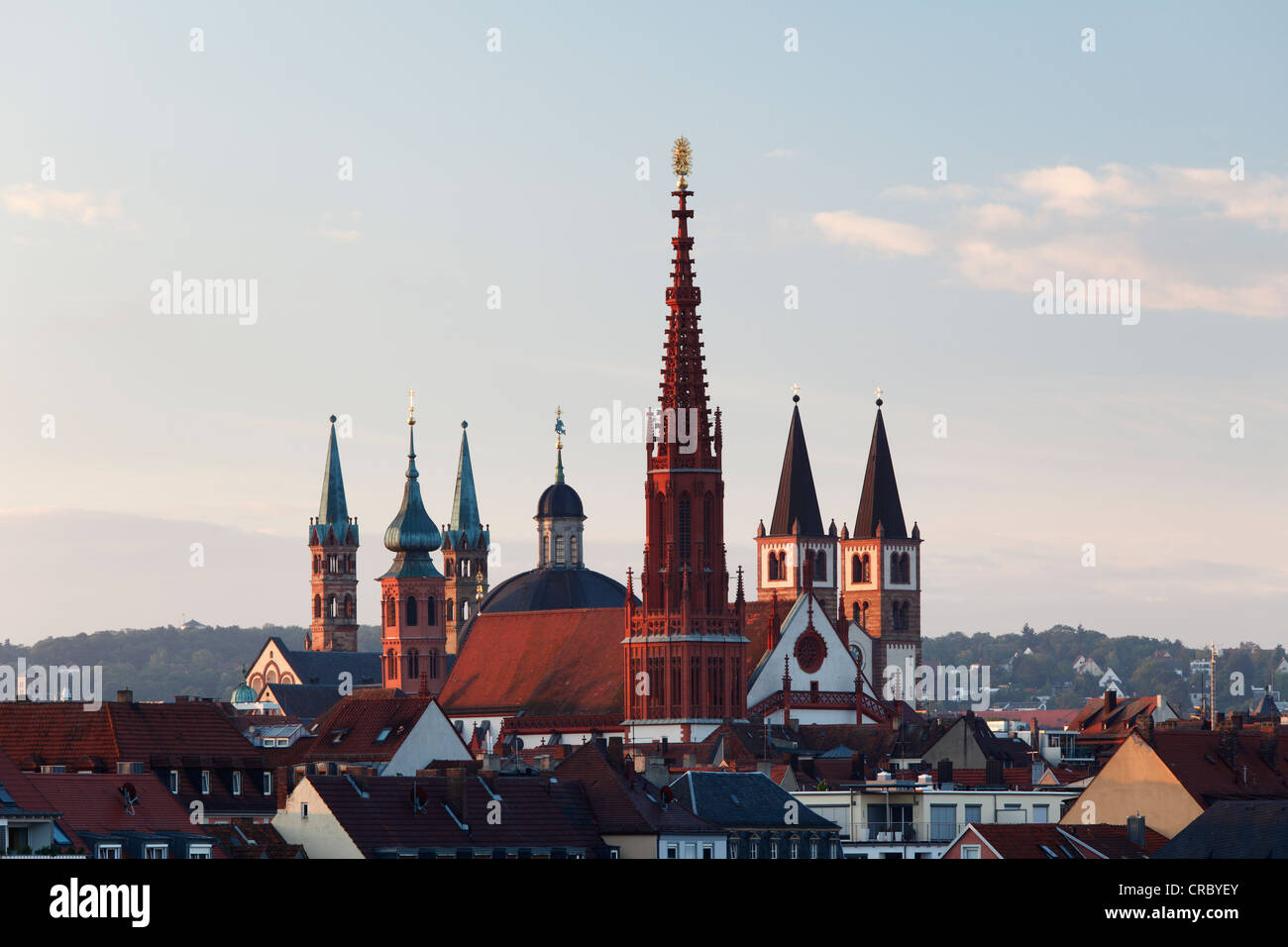 Marienkapelle chapel, Neumuenster collegiate church, Wuerzburg Cathedral, Wuerzburg, Lower Franconia, Franconia, Bavaria Stock Photo