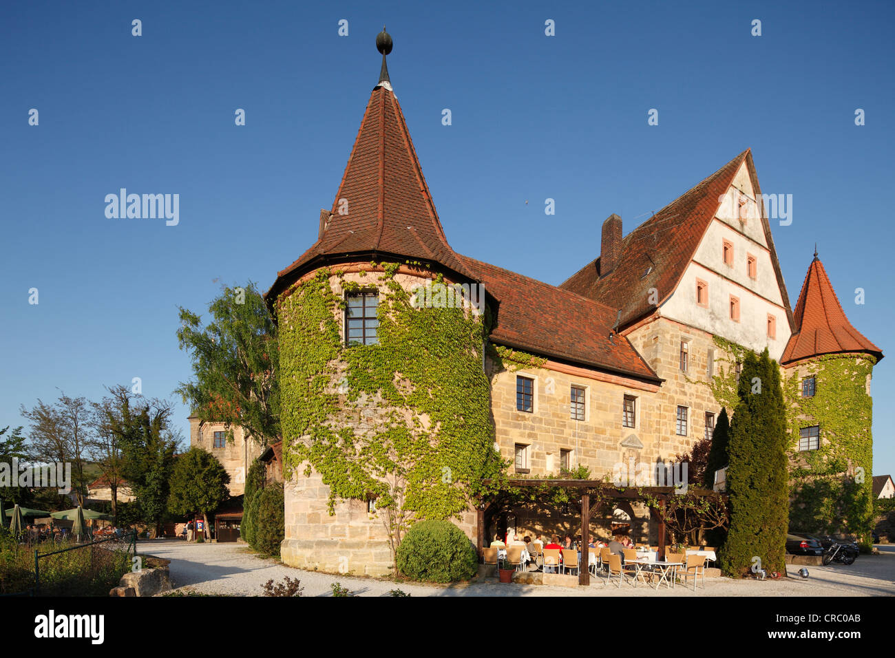 Schloss Wiesenthau castle, Franconian Switzerland, Upper Franconia, Franconia, Bavaria, Germany, Europe Stock Photo