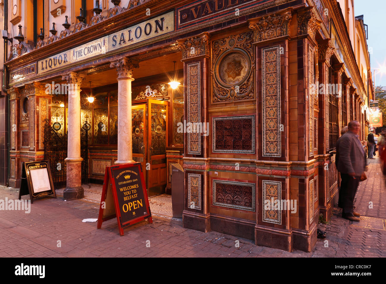 Crown Liquor Saloon, Belfast, Northern Ireland, Ireland, Great Britain, Europe, PublicGround Stock Photo