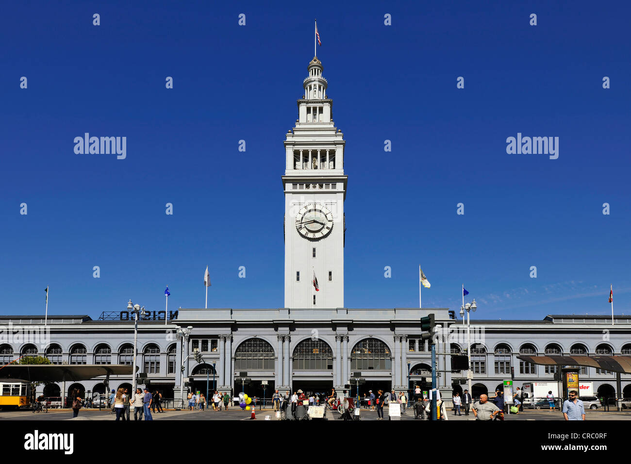 Ferry Building, Ferry Plaza, ferry terminal, The Embarcadero, San Francisco, California, USA, PublicGround Stock Photo