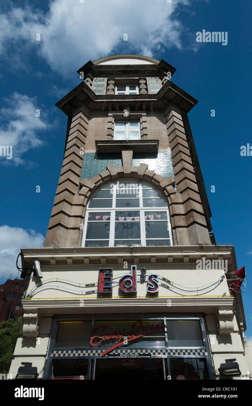 Ed's Diner, american style restaurant in Old Compton Street Soho London Stock Photo Alamy