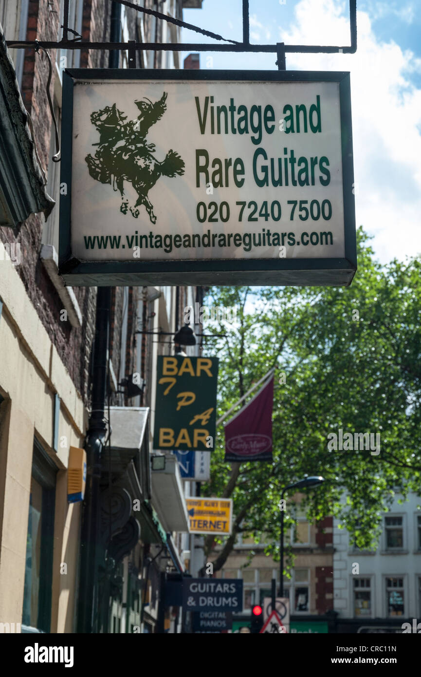 Denmark street london tin pan alley hires stock photography and images