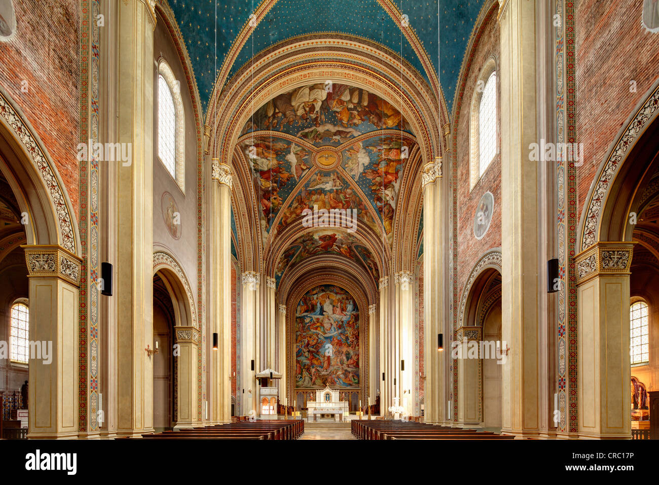 Ludwigskirche, Catholic Parish and University Church St. Louis, Munich, Upper Bavaria, Bavaria, Germany, Europe, PublicGround Stock Photo