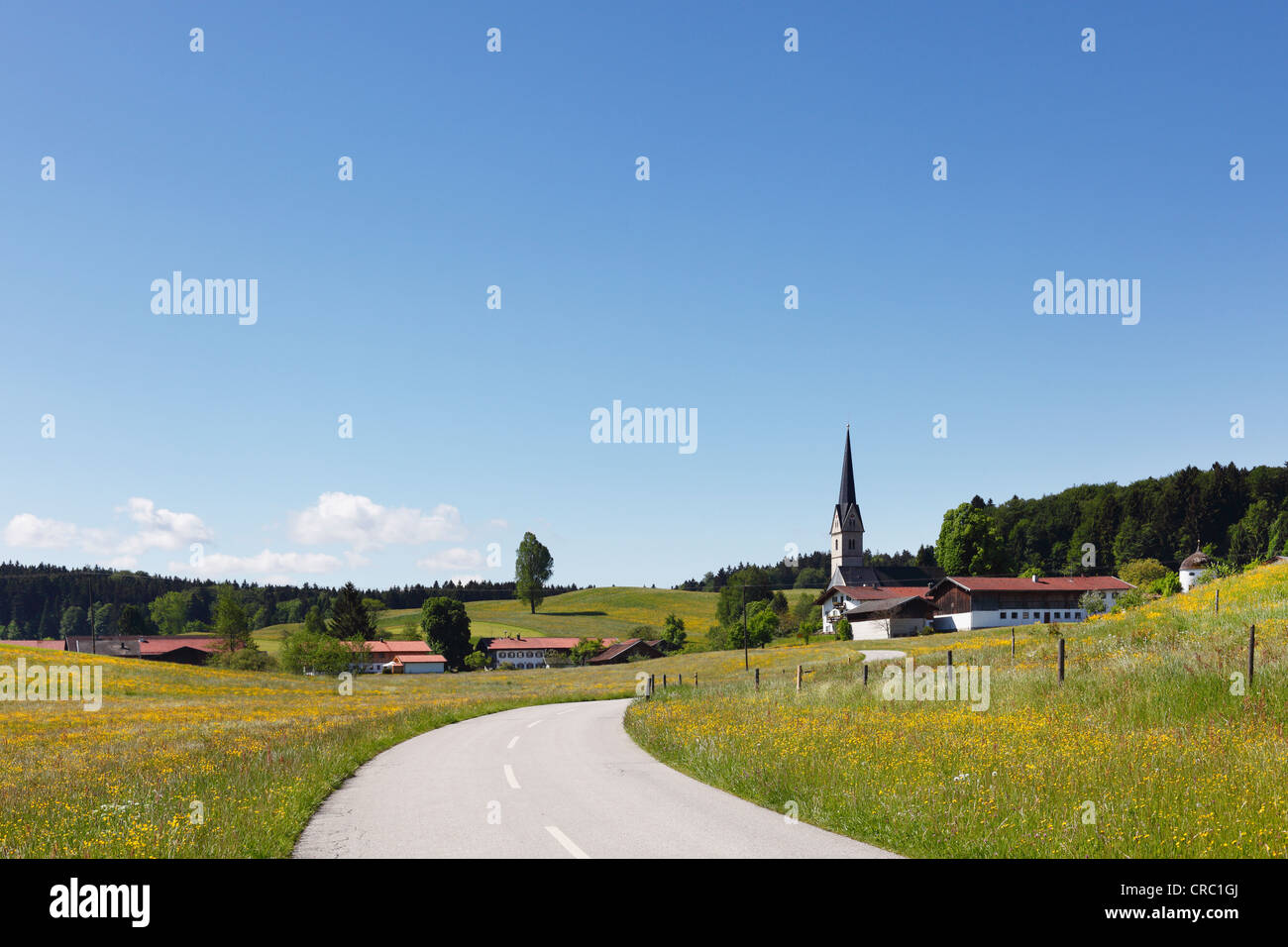 Reichersdorf, Irschenberg district, Oberland, Upper Bavaria, Bavaria, Germany, Europe, PublicGround Stock Photo