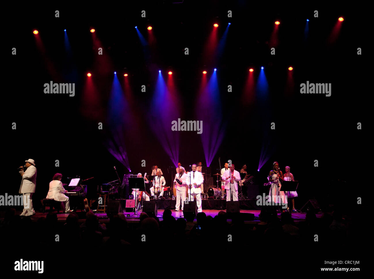 Afro Cuban All Stars with Juan de Marcos Gonzalez at London's Latin Music Festival La linea, Barbican Hall, London, UK 2012 Stock Photo