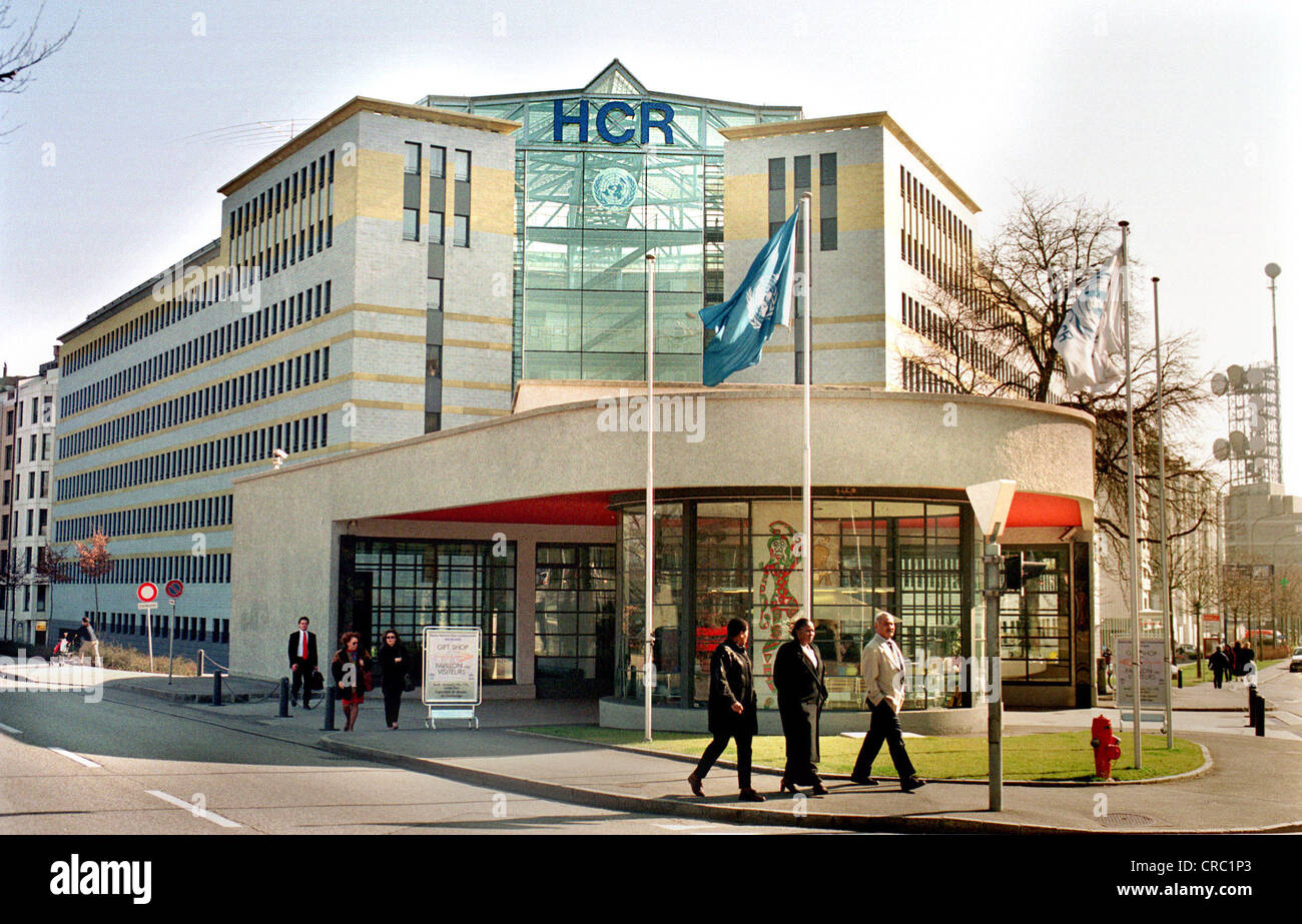Headquarters of the UN HCR Fluechtlingswerks in Geneva, Switzerland Stock Photo