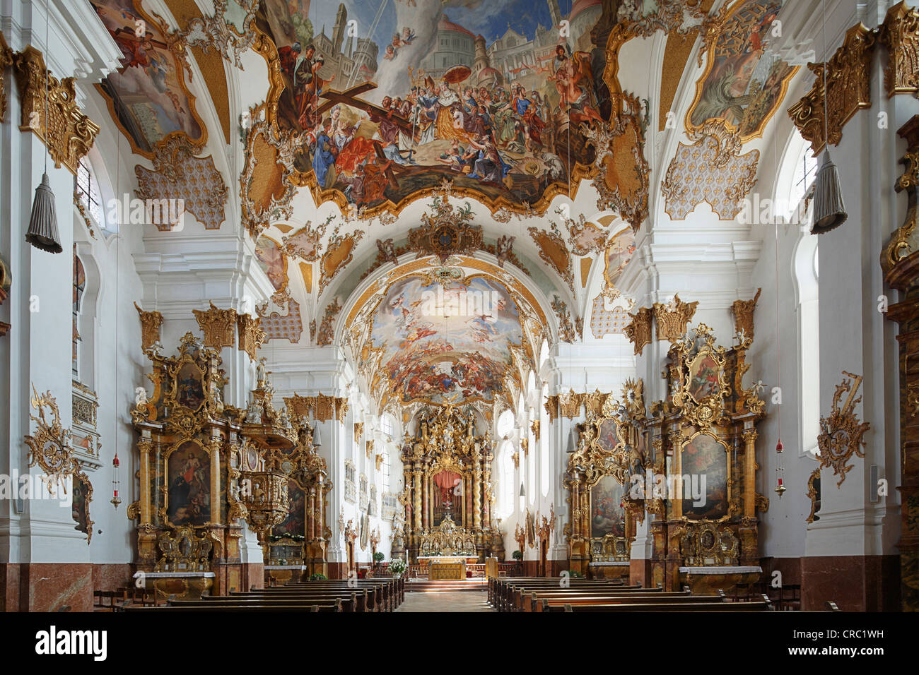 Holy Cross Church, Landsberg am Lech, Upper Bavaria, Bavaria, Germany, Europe Stock Photo