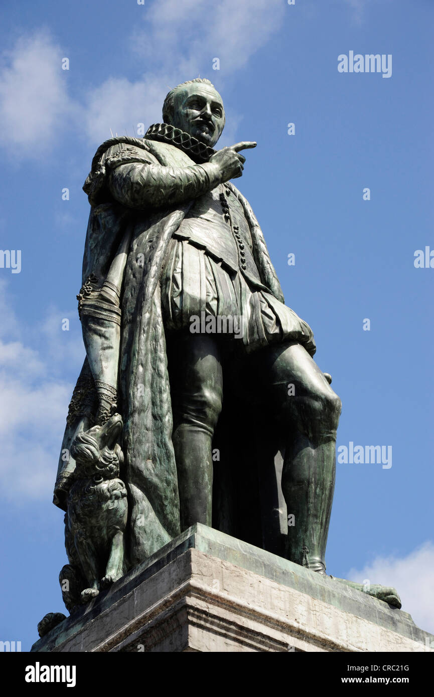 Statue of William of Orange, Willem I, on the Plein square, Den Haag, The Hague, Holland
