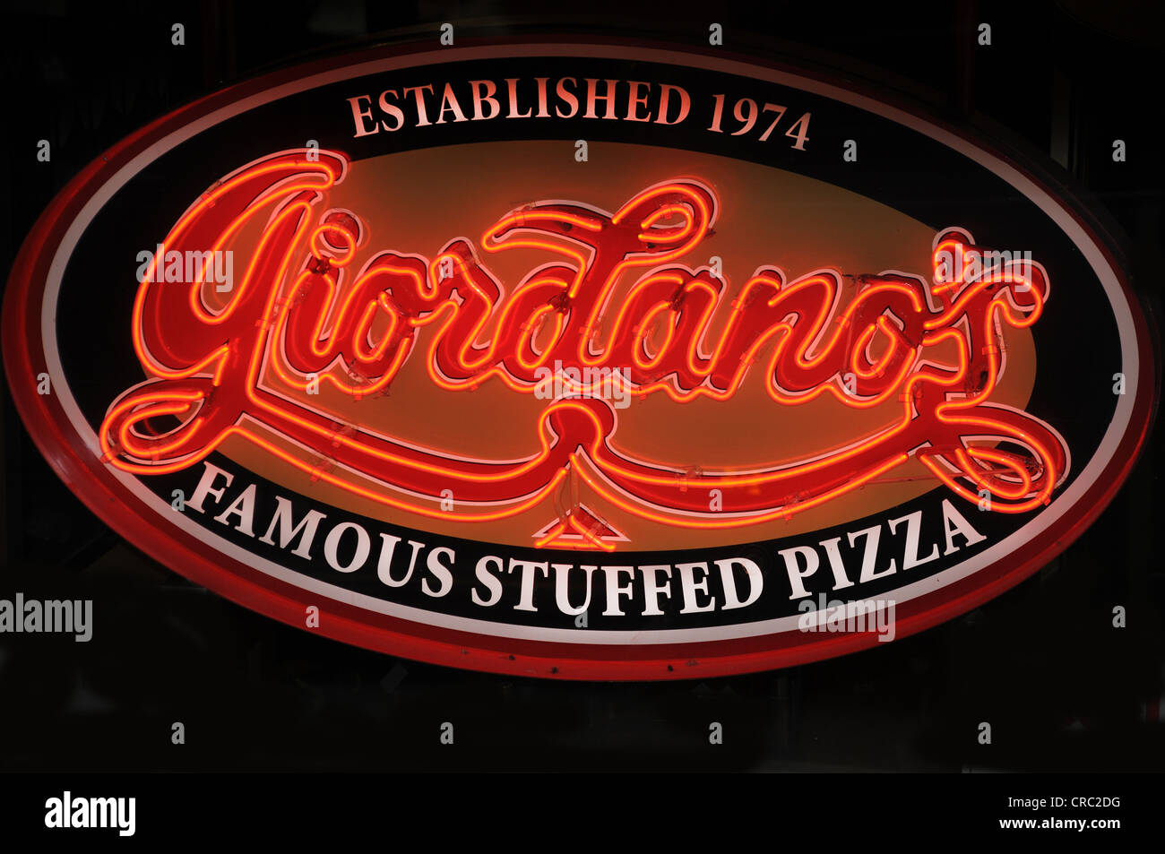 GIORDANO'S FAMOUS ITALIAN PIZZA RESTAURANT,CHICAGO,ILLINOIS Stock Photo