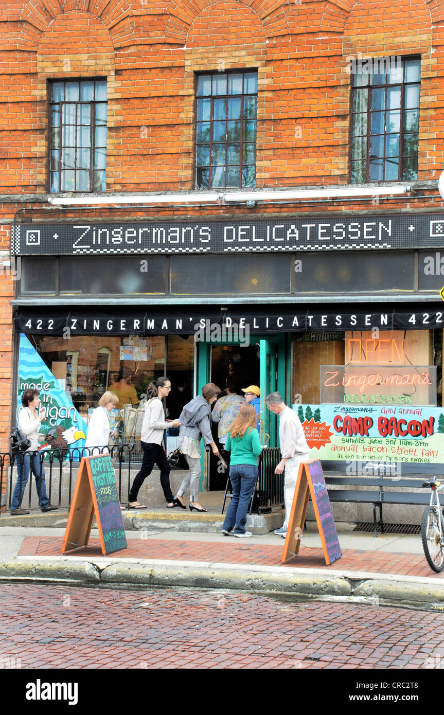 ZINGERMAN'S FAMOUS DELI,ANN ARBOR,MICHIGAN,USA Stock Photo Alamy