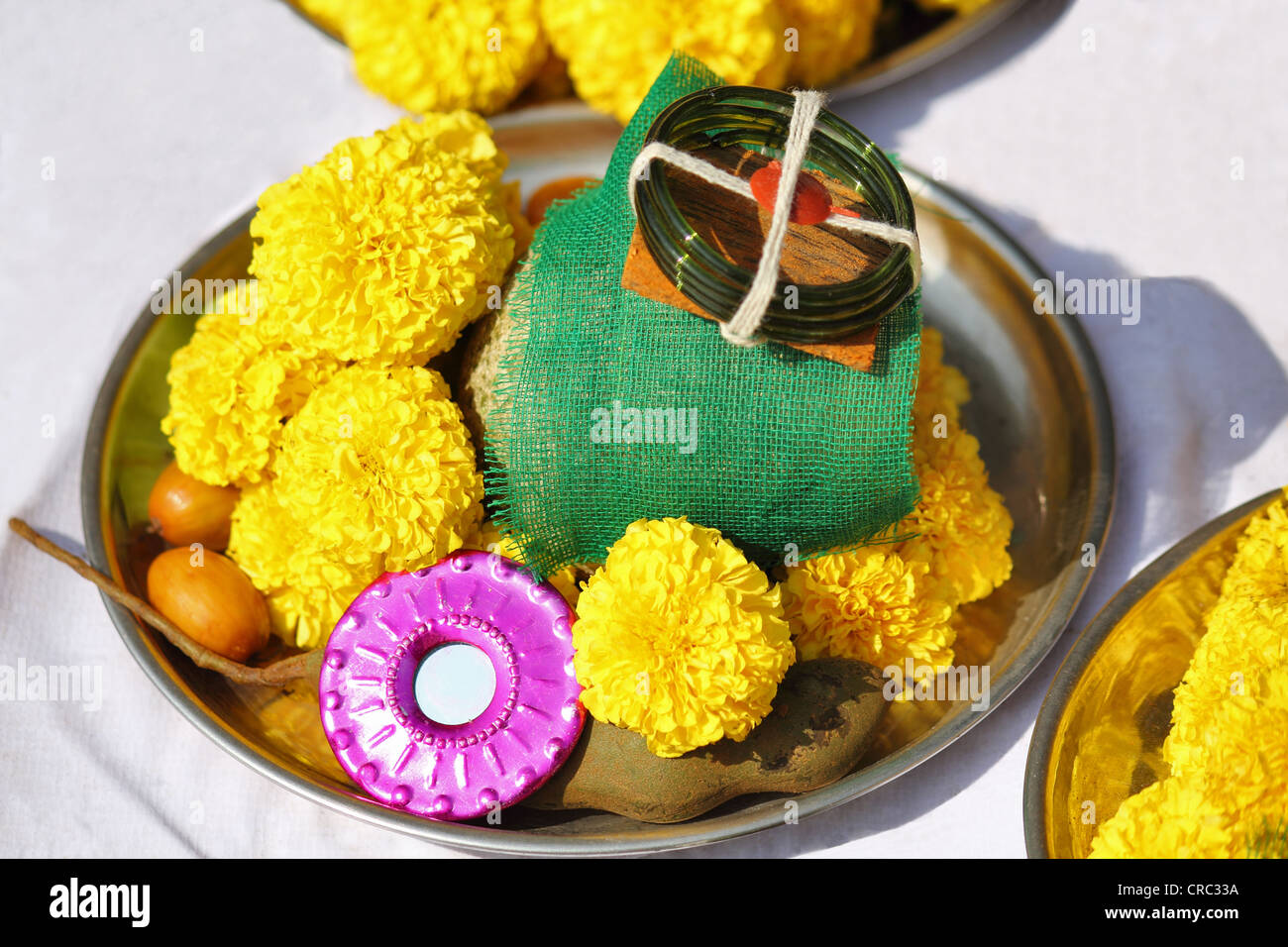 Pooja flowers hires stock photography and images Alamy