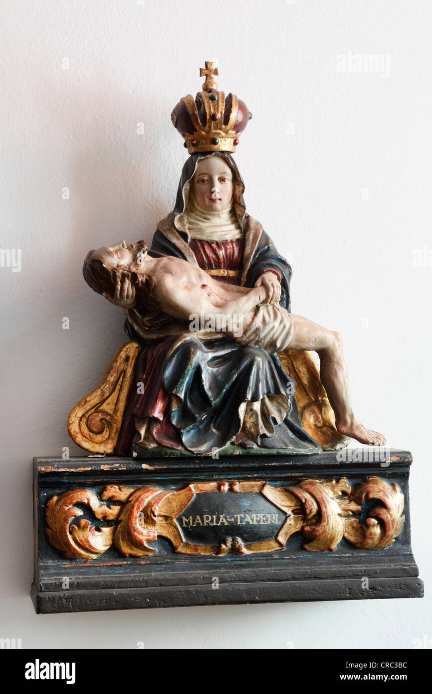 Mary and Jesus, crypt of the Pilgrimage Church of Maria Taferl, Nibelungengau, Waldviertel, Forest Quarter, Lower Austria Stock Photo