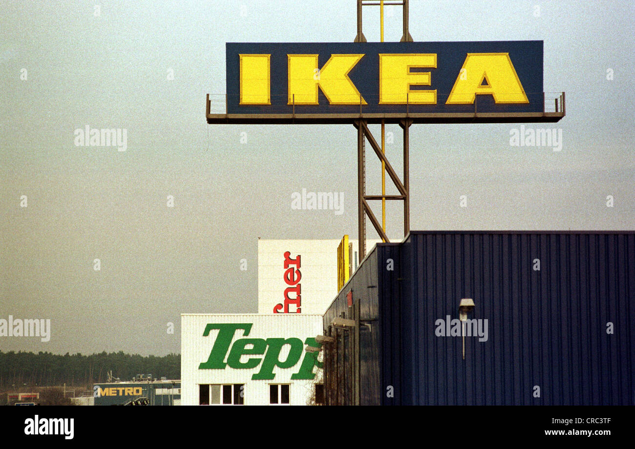 Ikea market, furniture and carpet Hoeffner Kibek in Waltersdorf, Germany  Stock Photo - Alamy