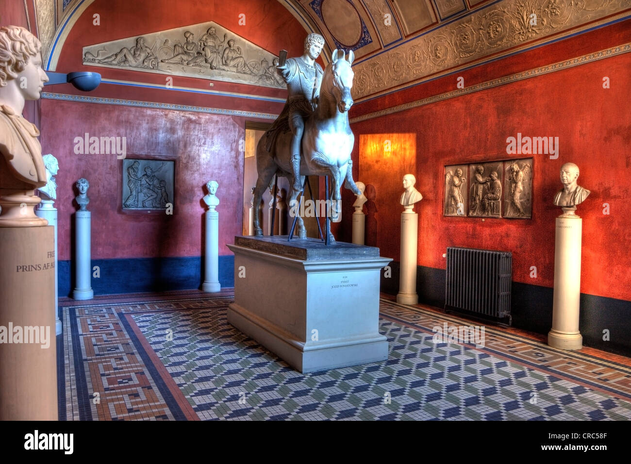 Equestrian statue, Thorvaldsen Museum, Copenhagen, Denmark, Europe ...