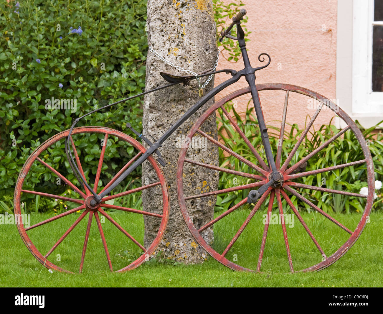 A Victorian 'boneshaker' bicycle Stock Photo