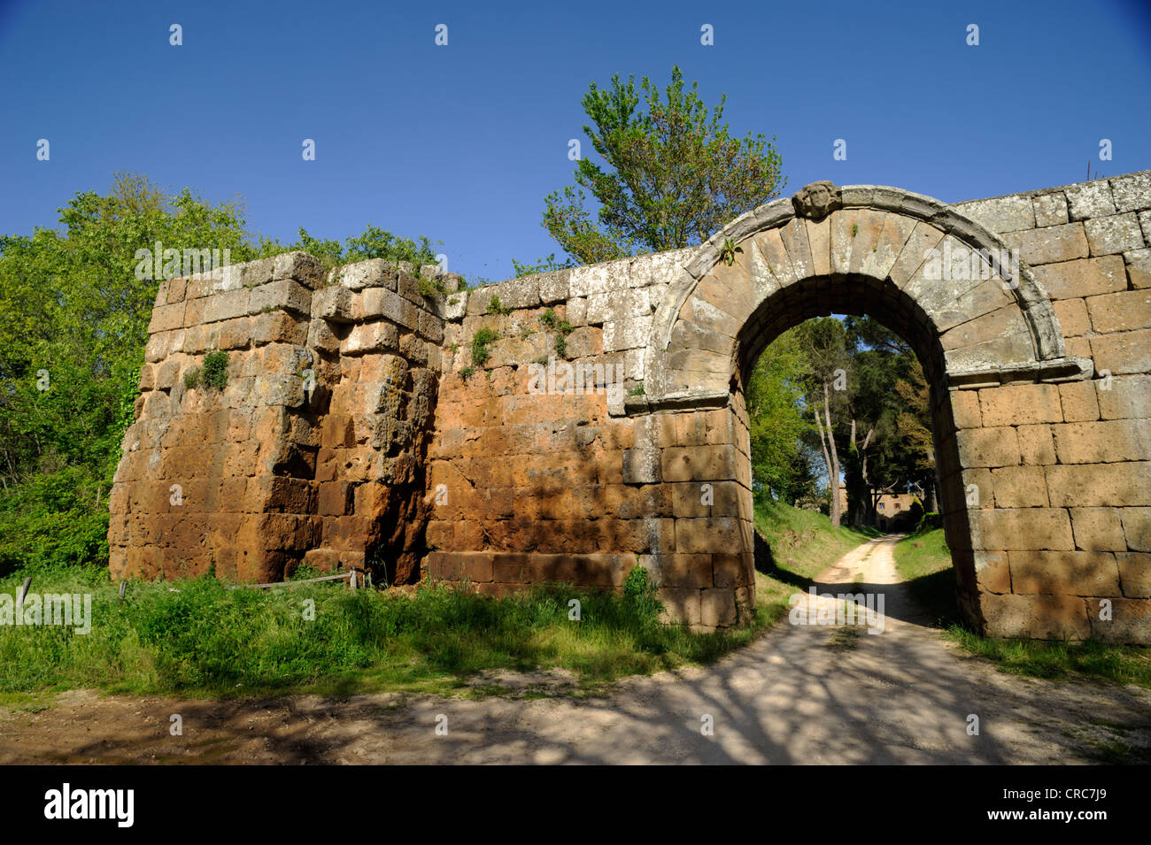 Italy, Lazio, Falerii Novi, ancient roman walls Stock Photo