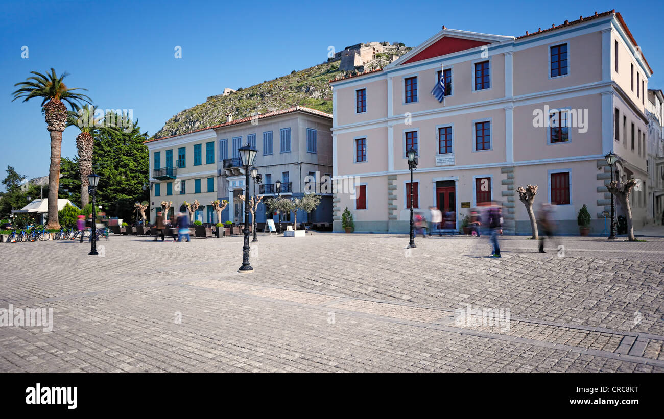 The square of Nafplio, Greece Stock Photo