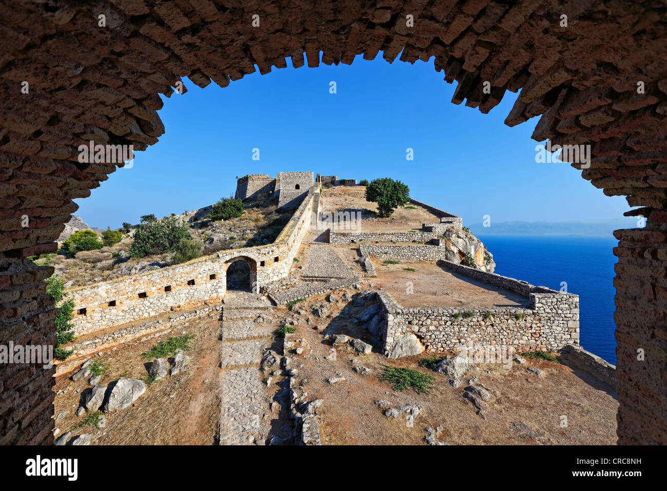 The castle Palamidi of Nafplio, Greece Stock Photo