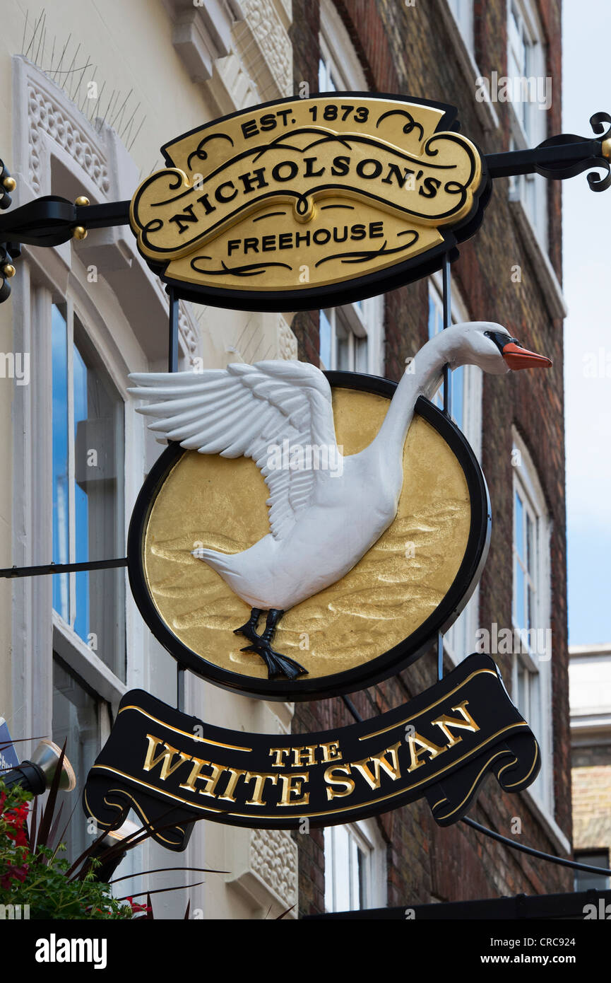 The Swan pub, New Row, London, England Stock Photo