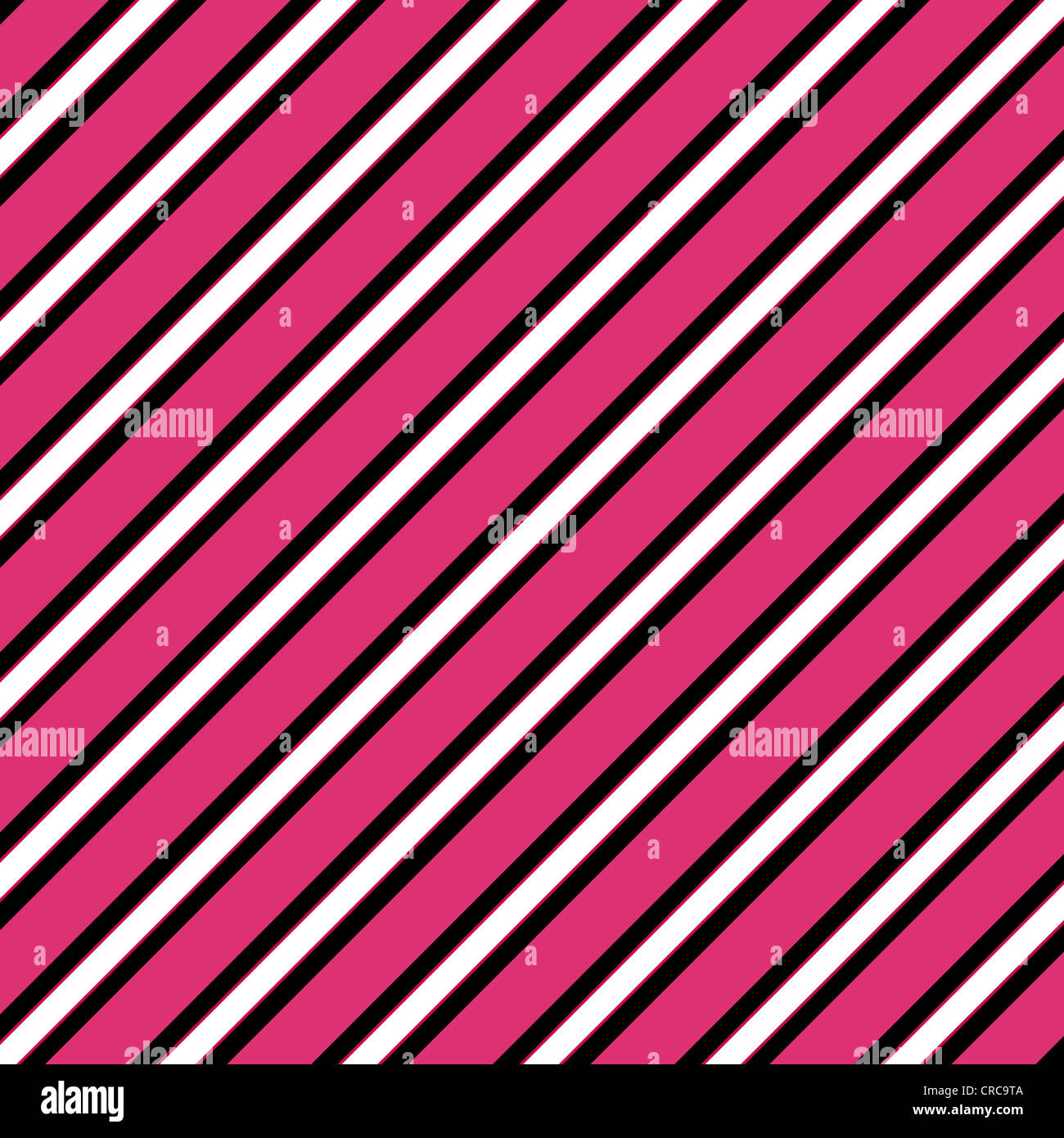 Diagonal stripes pattern in white, black and pink Stock Photo
