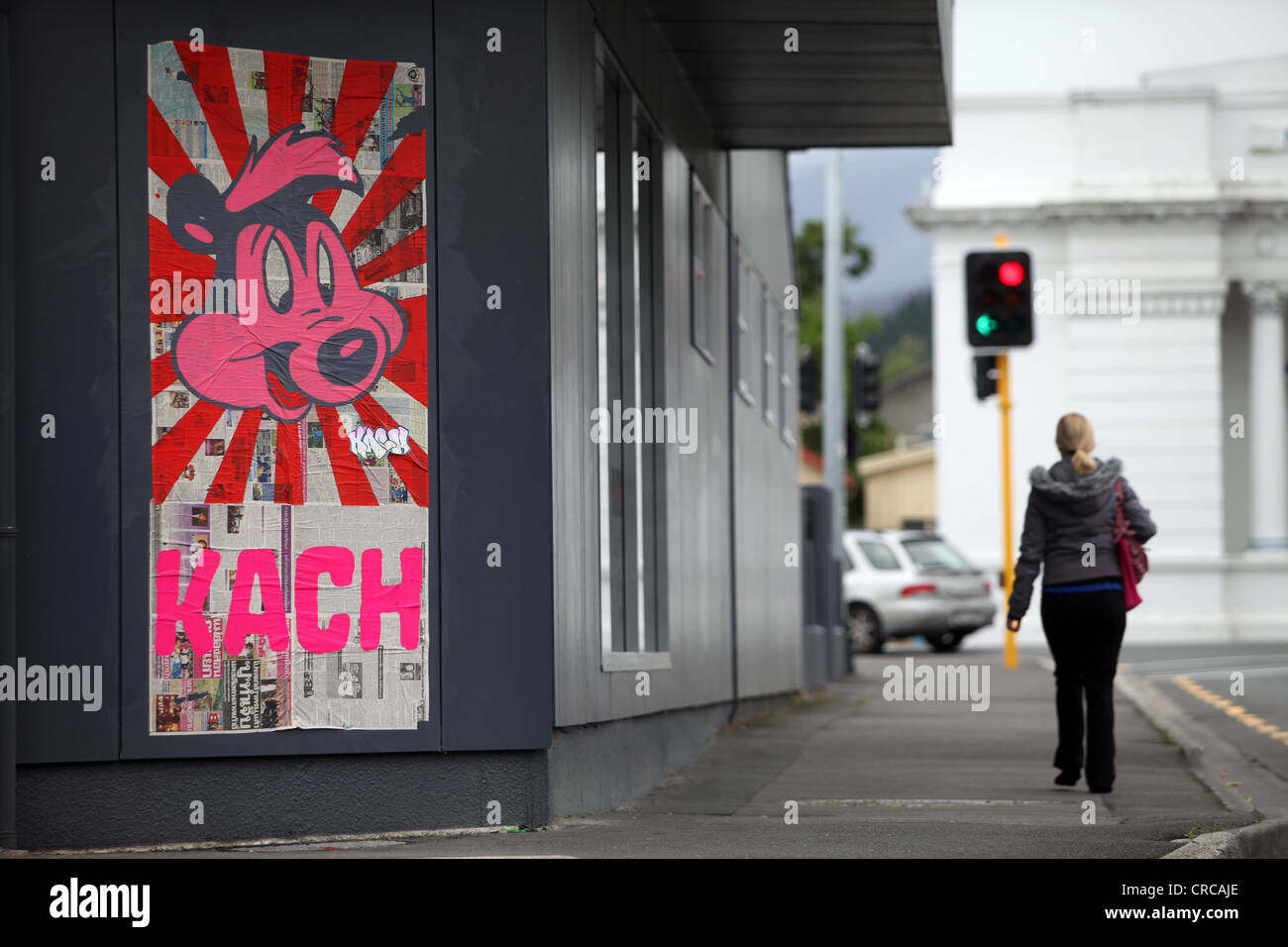 street art or urban art in Nelson, New Zealand Stock Photo
