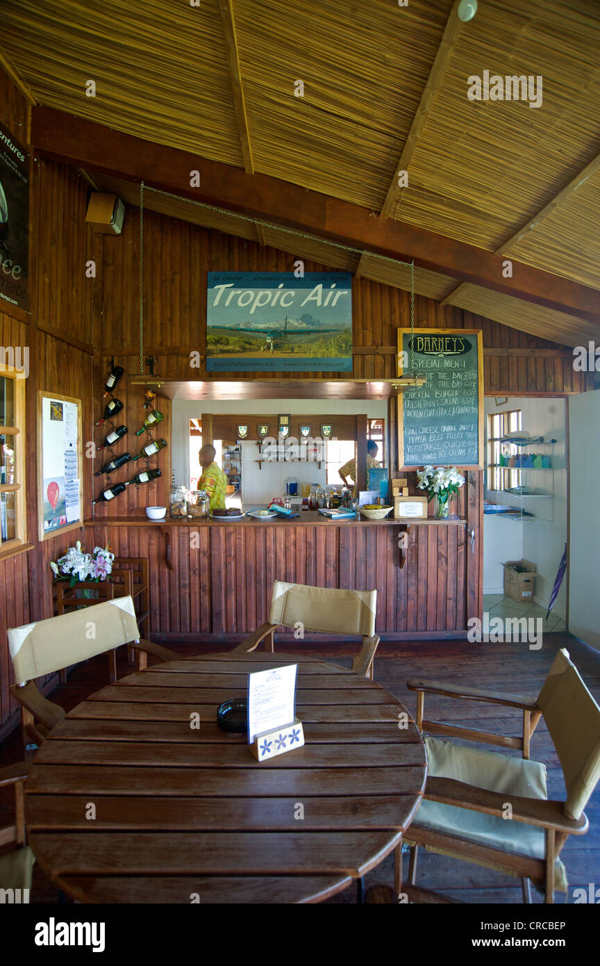 Cafe Tropic Air at the Laikipia Airport. Kenya, East Africa. Stock Photo