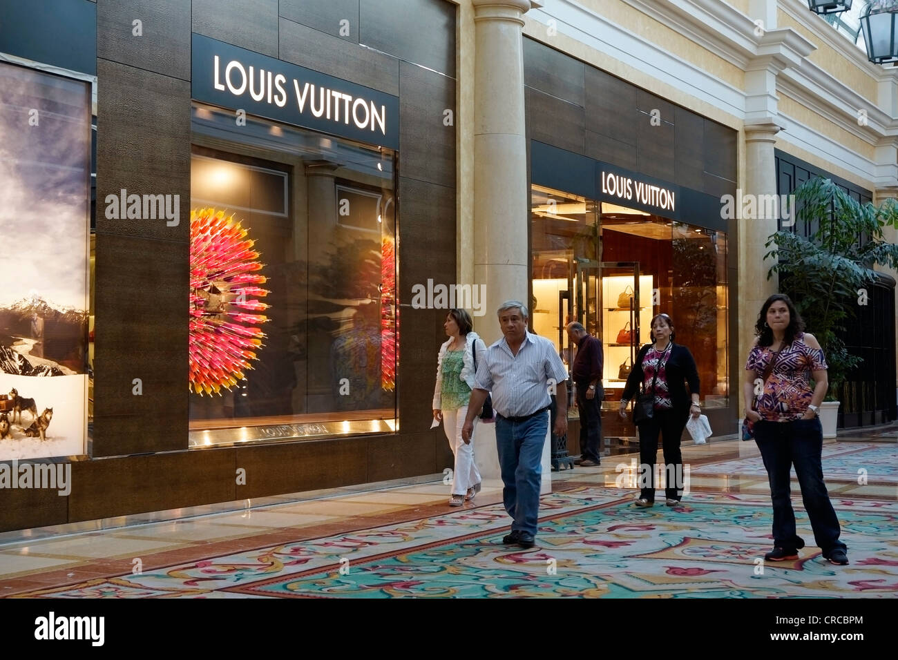 Louis Vuitton store, in Crystals Shopping Centre, Las Vegas Stock Photo