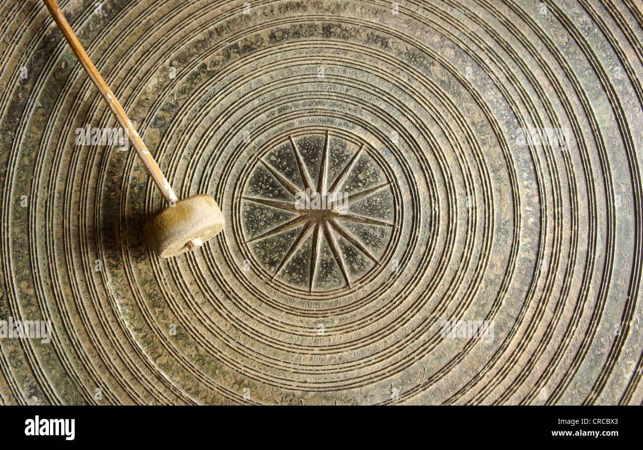 Abstract of bronze drum Stock Photo - Alamy