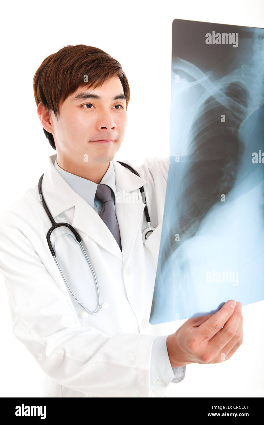 young doctor with xray Stock Photo