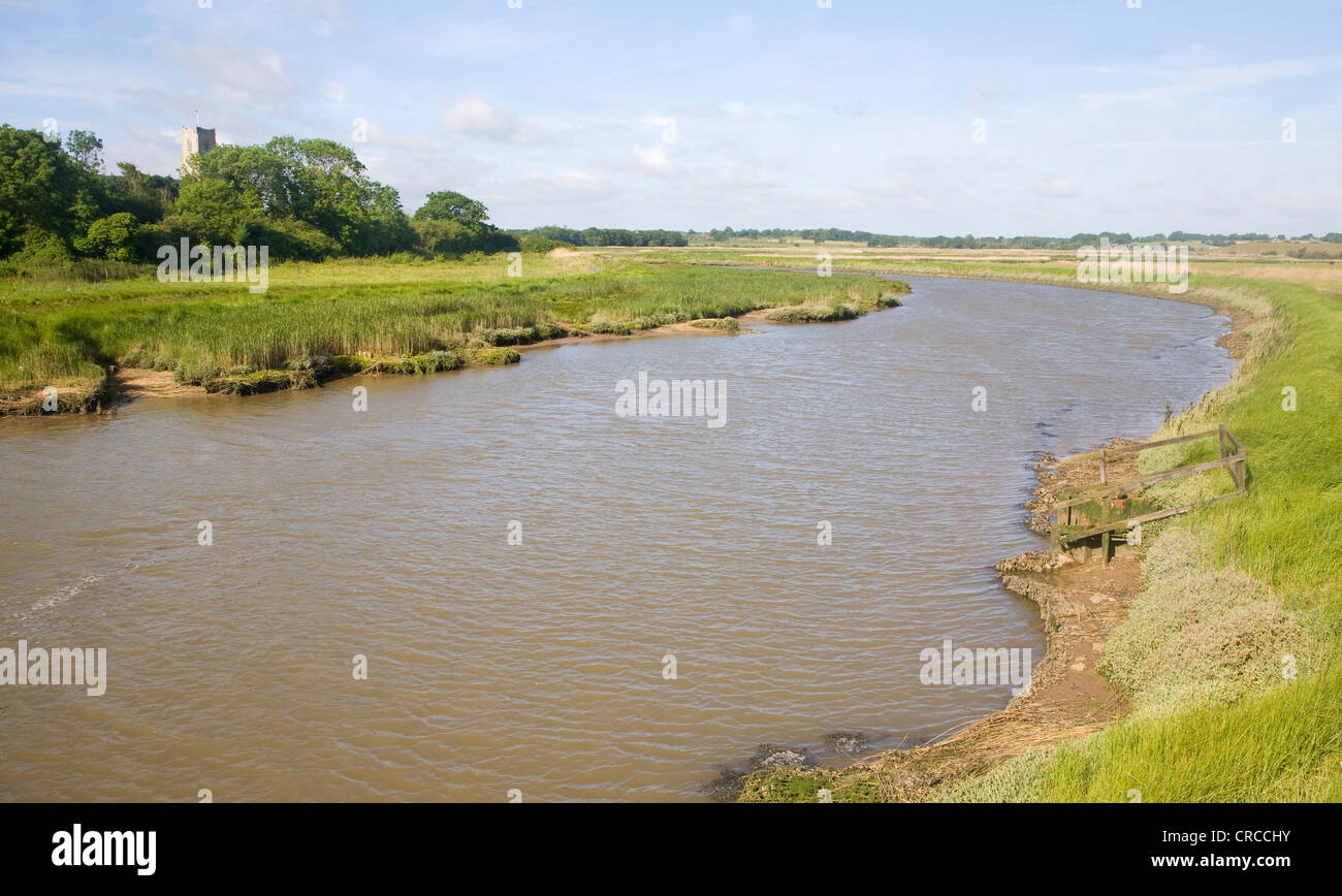 River Blyth upstream Blythburgh Suffolk England Stock Photo