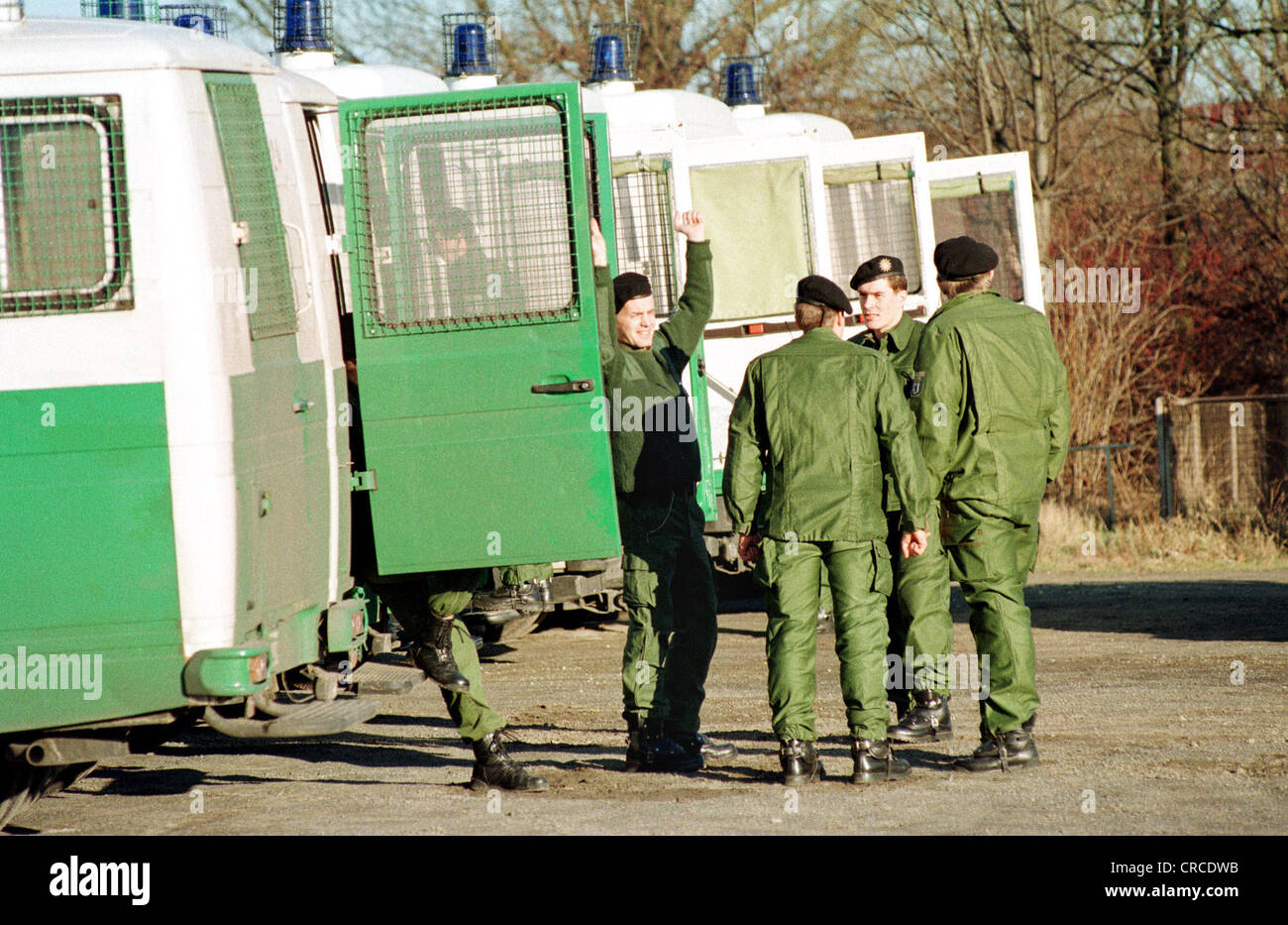 Berlin police during a peaceful use Stock Photo - Alamy