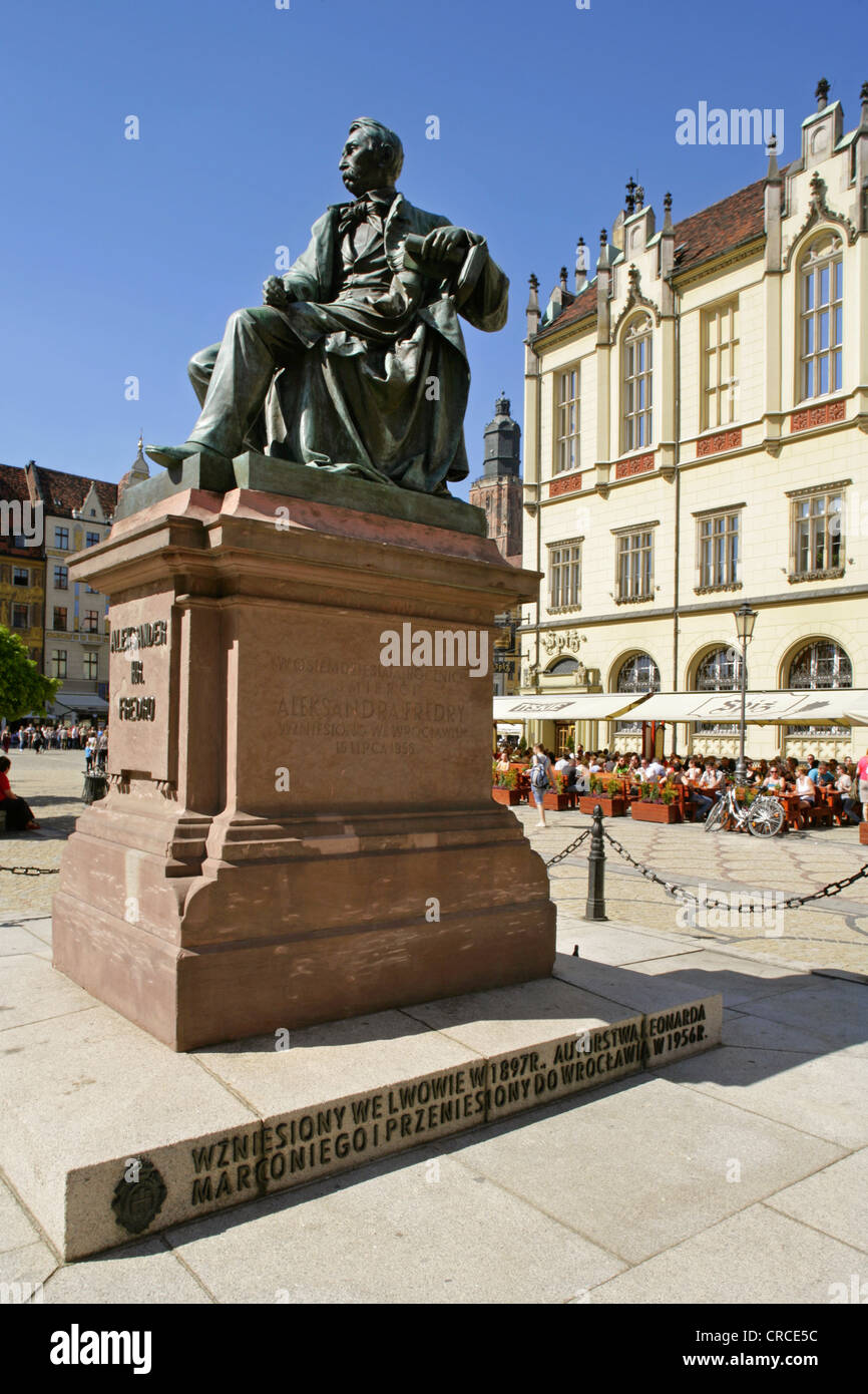 Town Hall square, Wroclaw (Breslau), Poland. Stock Photo