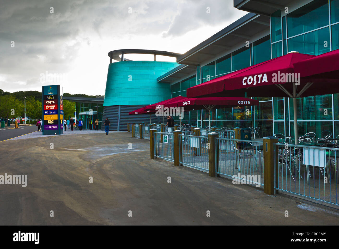 New Motorway services area Cherwell Valley M40 Stock Photo