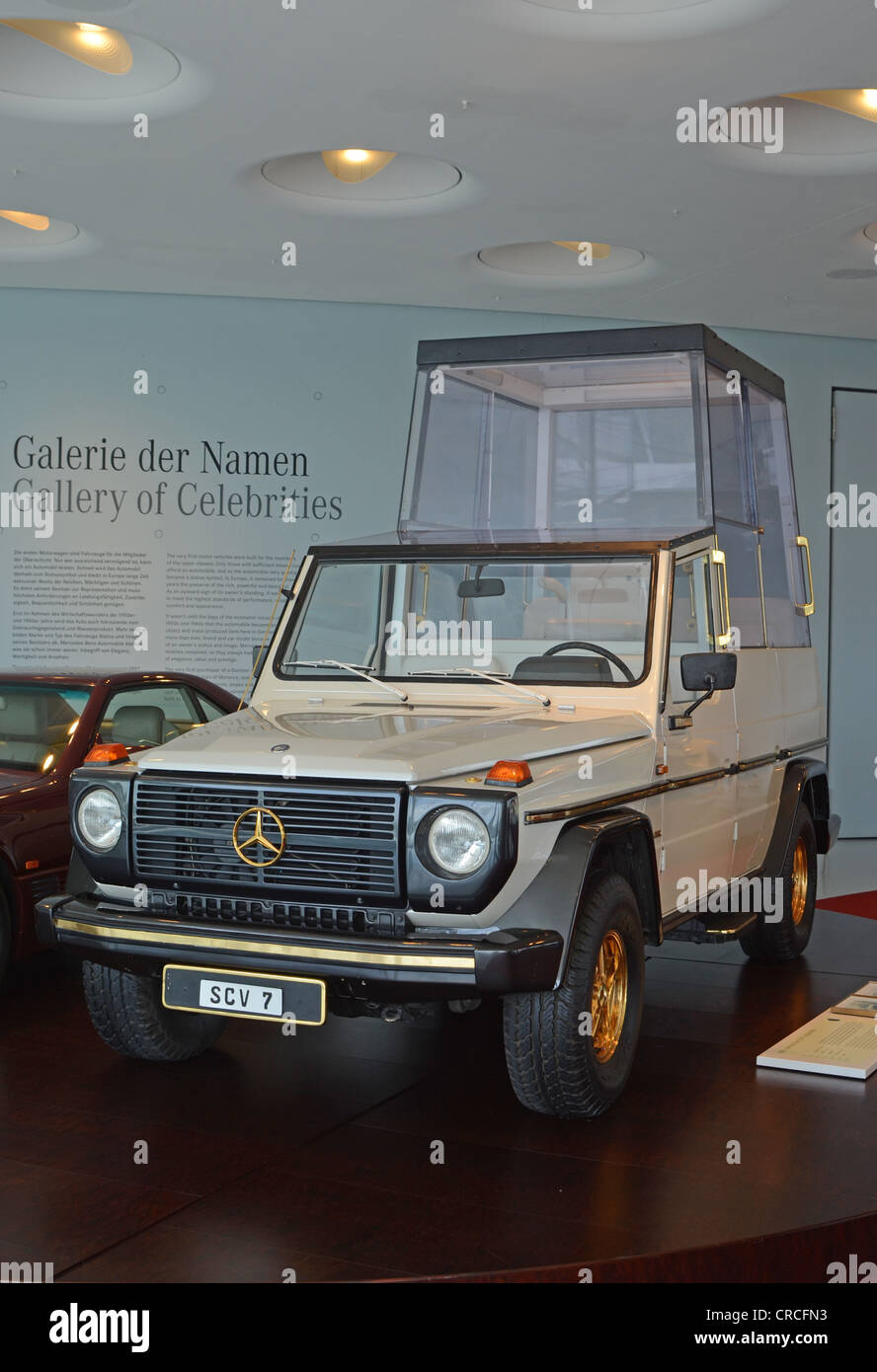Luxury Cars of Celebrities exhibited in Mercedes Museum Stock Photo