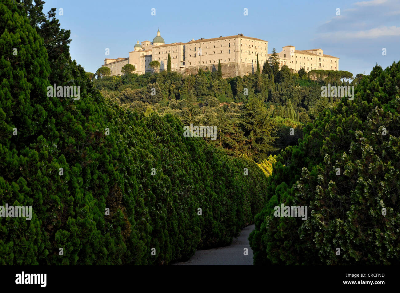 Benedictine abbey of Montecassino, Monte Cassino, Cassino, Lazio, Italy, Europe Stock Photo
