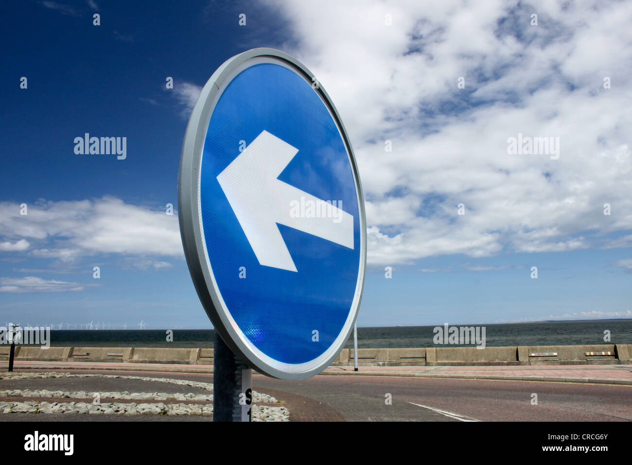 uk-directional-arrow-road-sign-seen-on-roundabouts-stock-photo-alamy