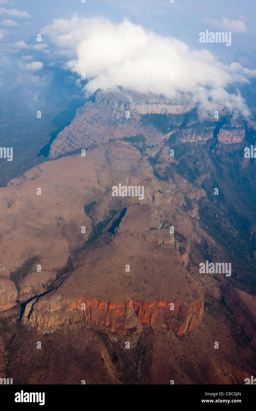 Aerial view, Drakensberg Mountain, Tshukudu Game Lodge, Hoedspruit ...