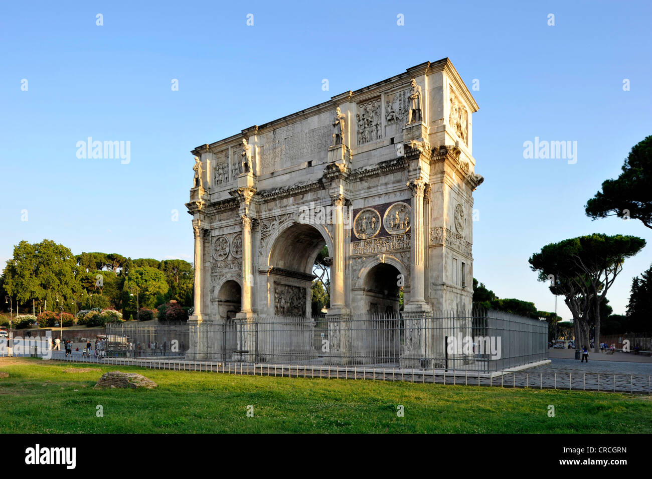 Arch of Constantine, Piazza del Colosseo, Rome, Lazio, Italy, Europe Stock Photo