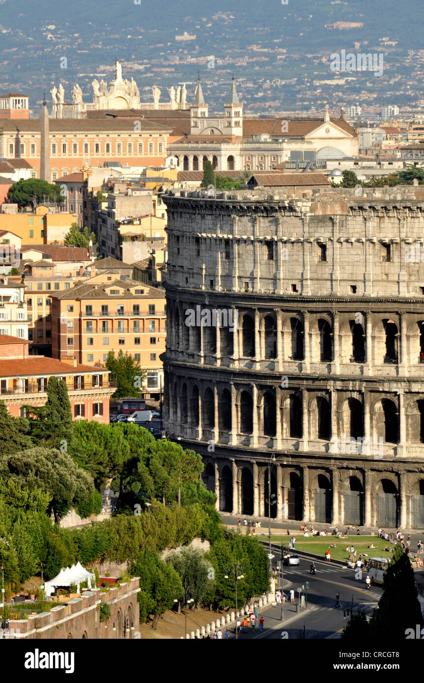 Lateran complex, Colosseum, Via dei Fori Imperiali, Rome, Lazio, Italy, Europe Stock Photo