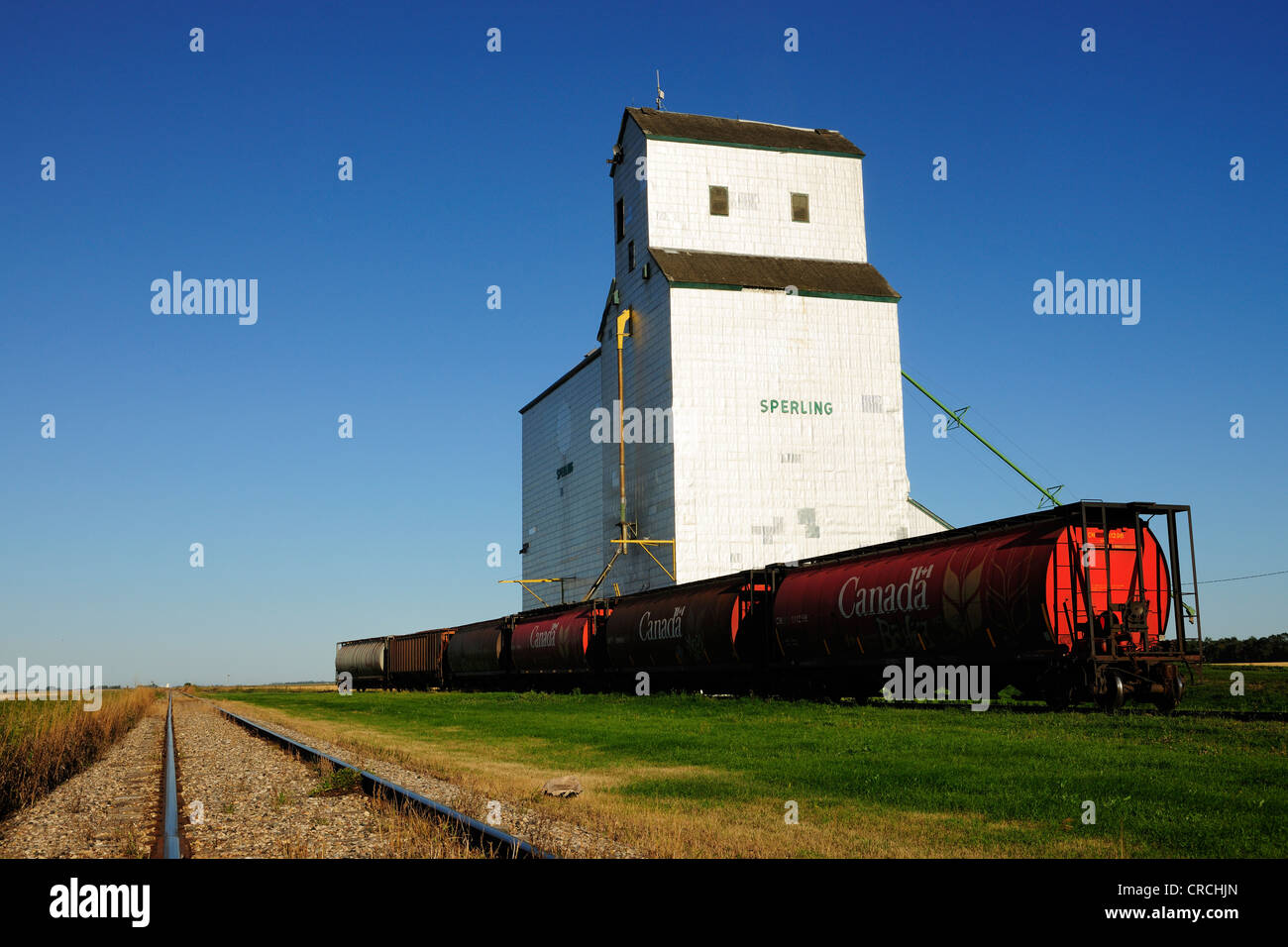 Granary, grain elevator, Manitoba, Canada Stock Photo
