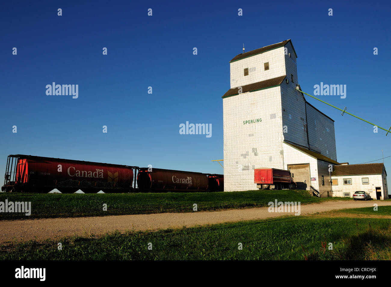 Granary, grain elevator, Manitoba, Canada Stock Photo