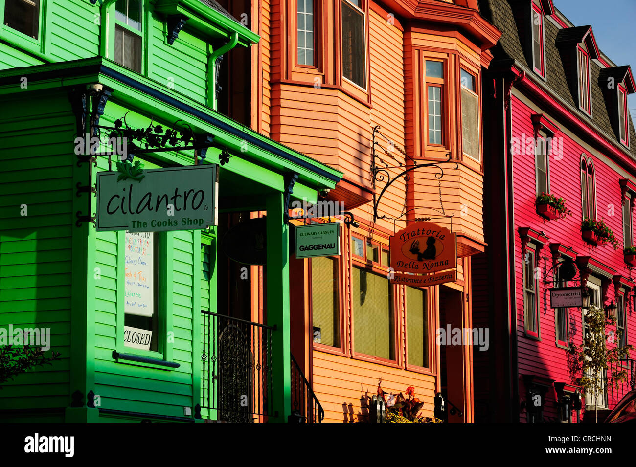 Colourful houses in Lunenburg, UNESCO World Heritags Site, Nova Scotia