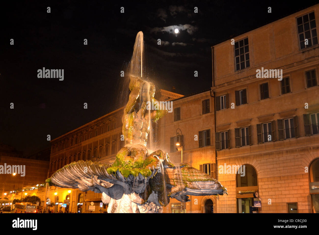 Fontana Del Tritone, Rome Stock Photo