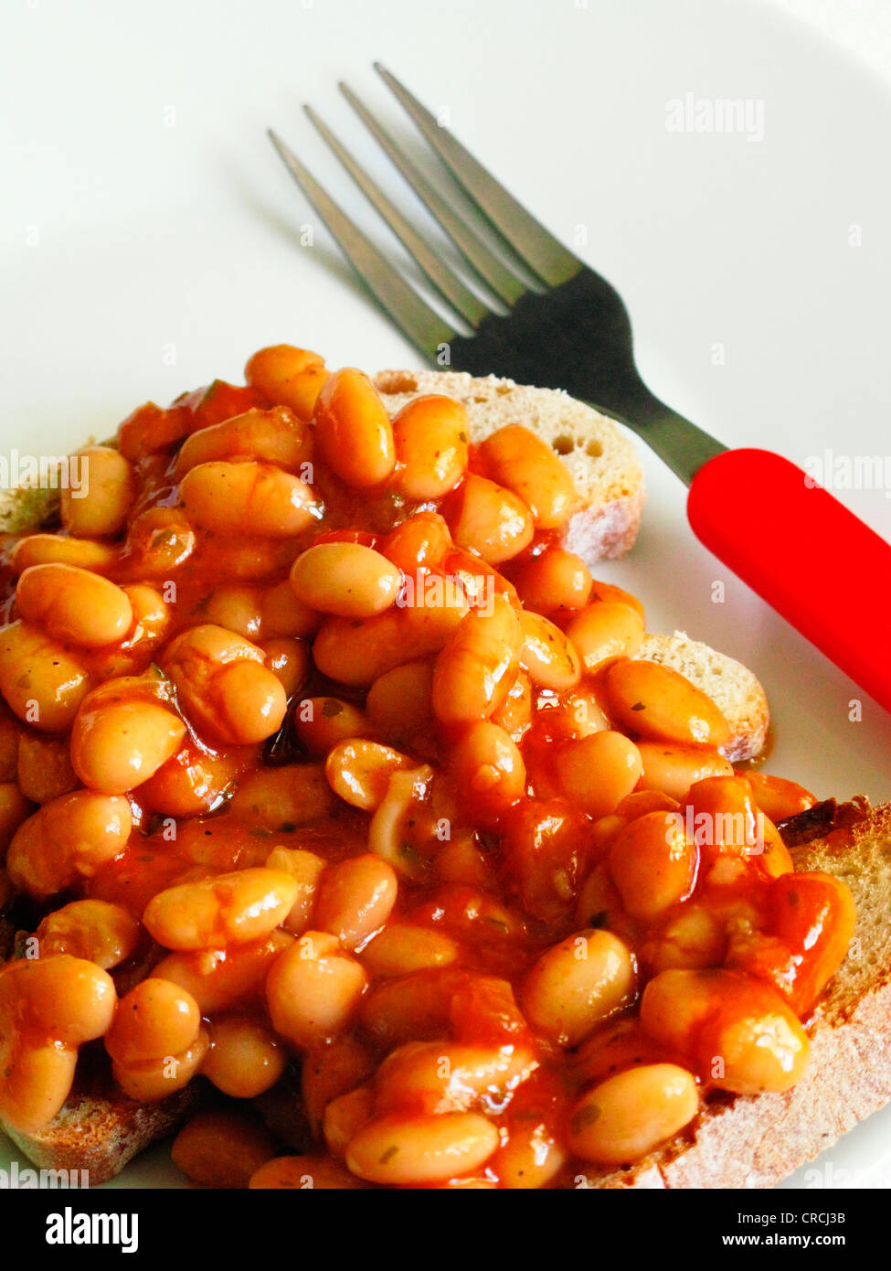 Beans on Toast Stock Photo Alamy