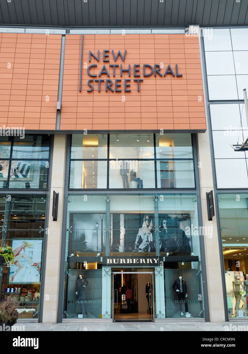 Burberry store with location in Manchester UK Stock Photo