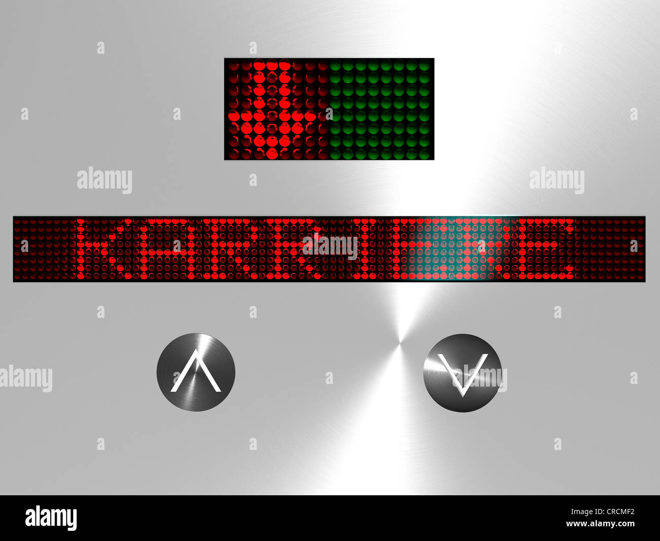 Display showing 'Karriere' or career Stock Photo