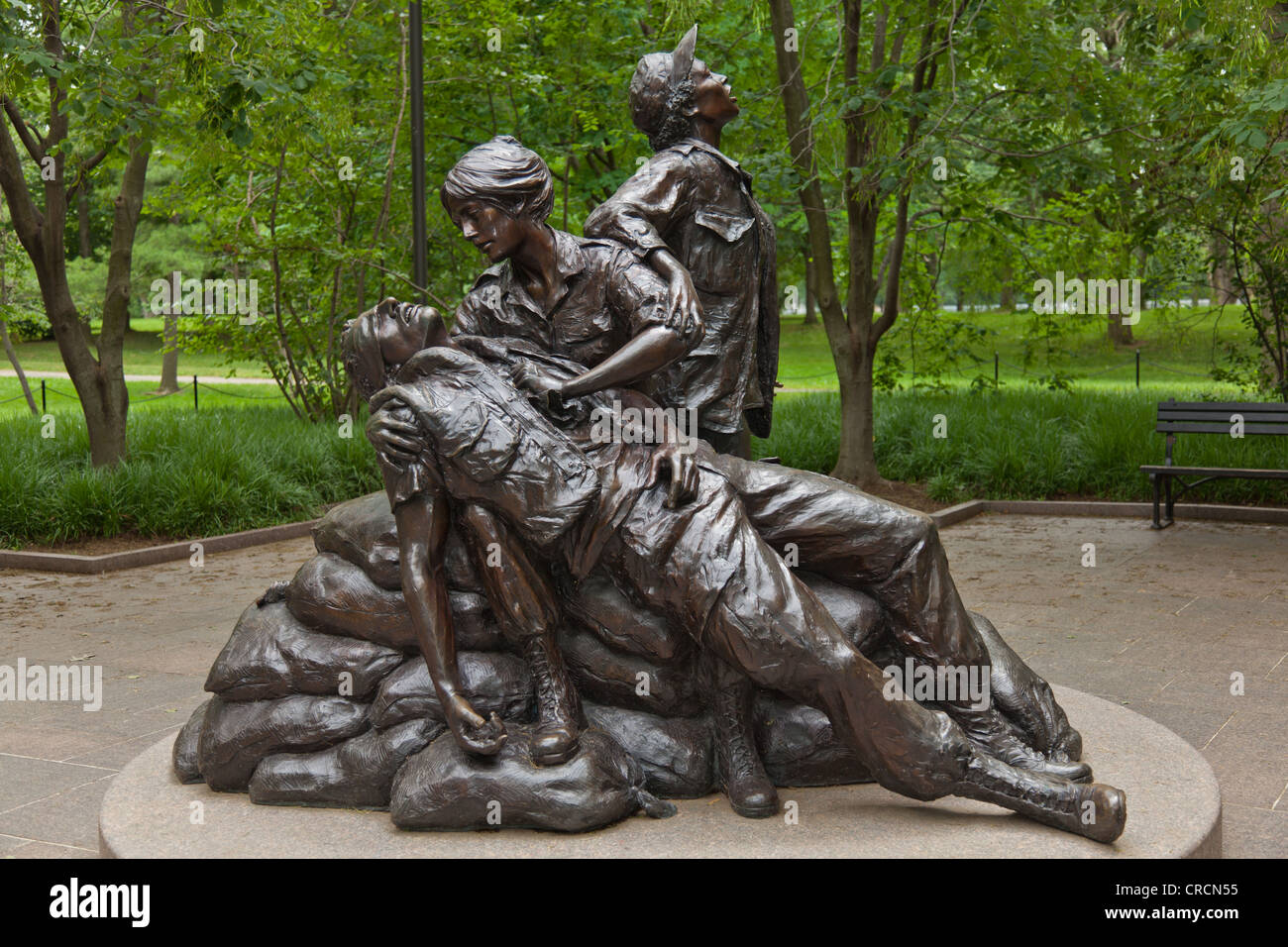 Vietnam War Nurses Memorial in Washington DC Stock Photo