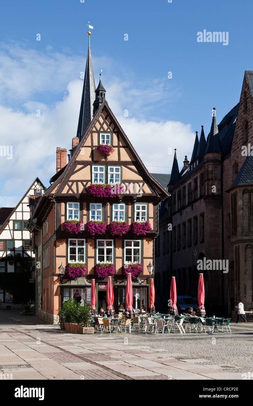 Boulevard Cafe in the historic market square in the historic town